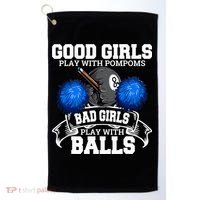 Pool Player Billiards Funny Gift Father's Day Golf Towel thumb 0
