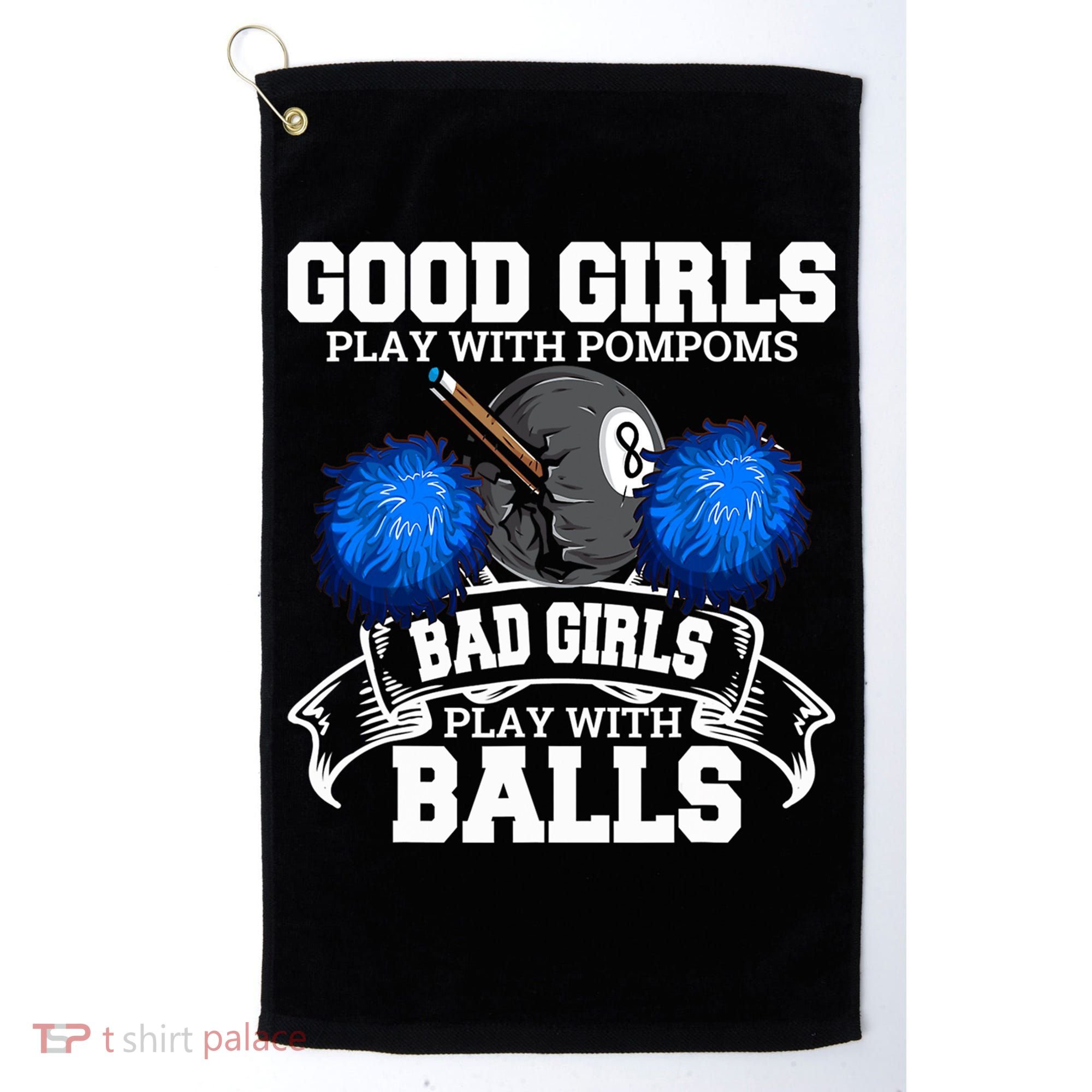 Pool Player Billiards Funny Gift Father's Day Golf Towel