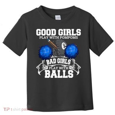 Pool Player Billiards Funny Gift Father's Day Toddler T-Shirt