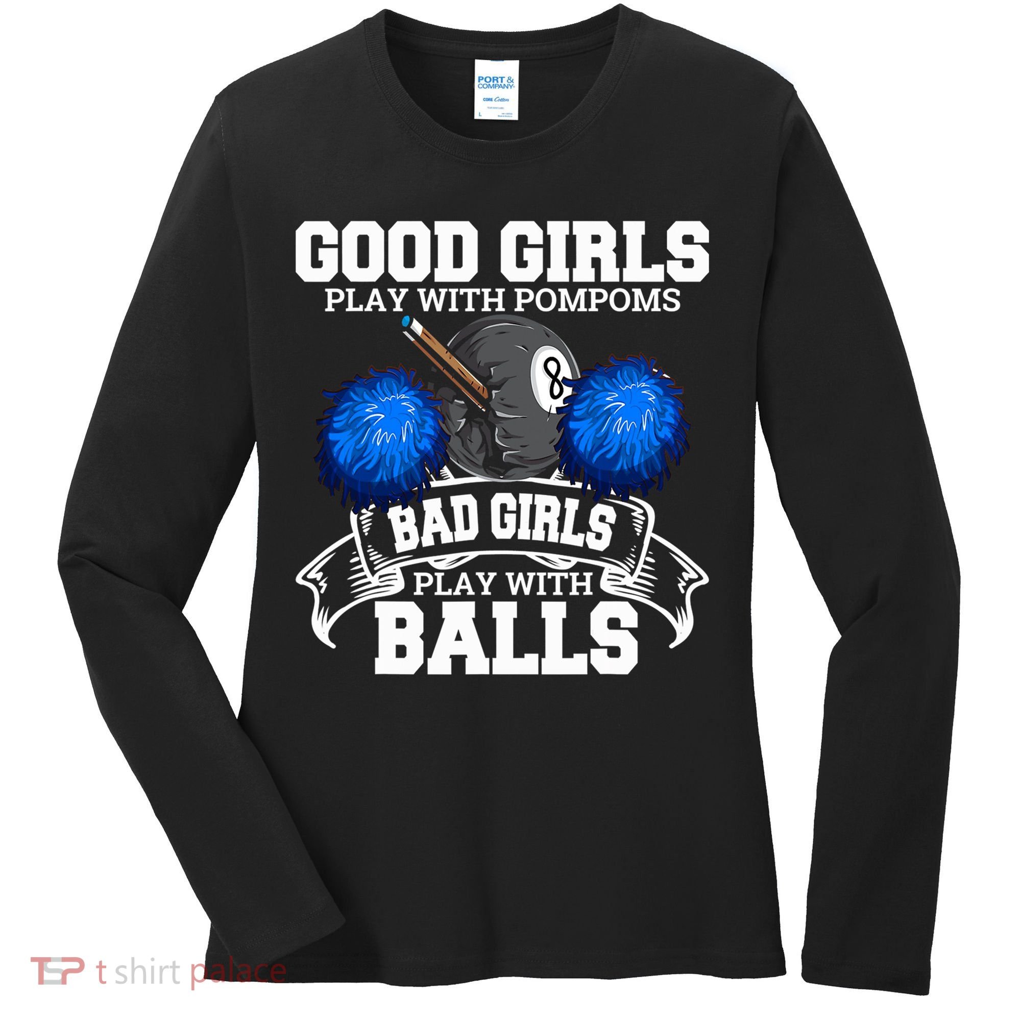 Pool Player Billiards Funny Gift Father's Day Women's Long Sleeve Shirt