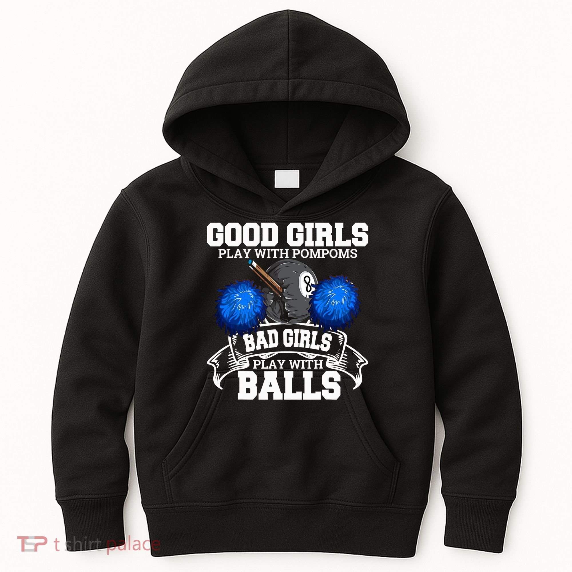 Pool Player Billiards Funny Gift Father's Day Kids Hoodie