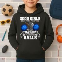 Pool Player Billiards Funny Gift Father's Day Kids Hoodie thumb 2