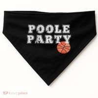 Poole Party Basketball USA-Made Doggie Bandana thumb 0