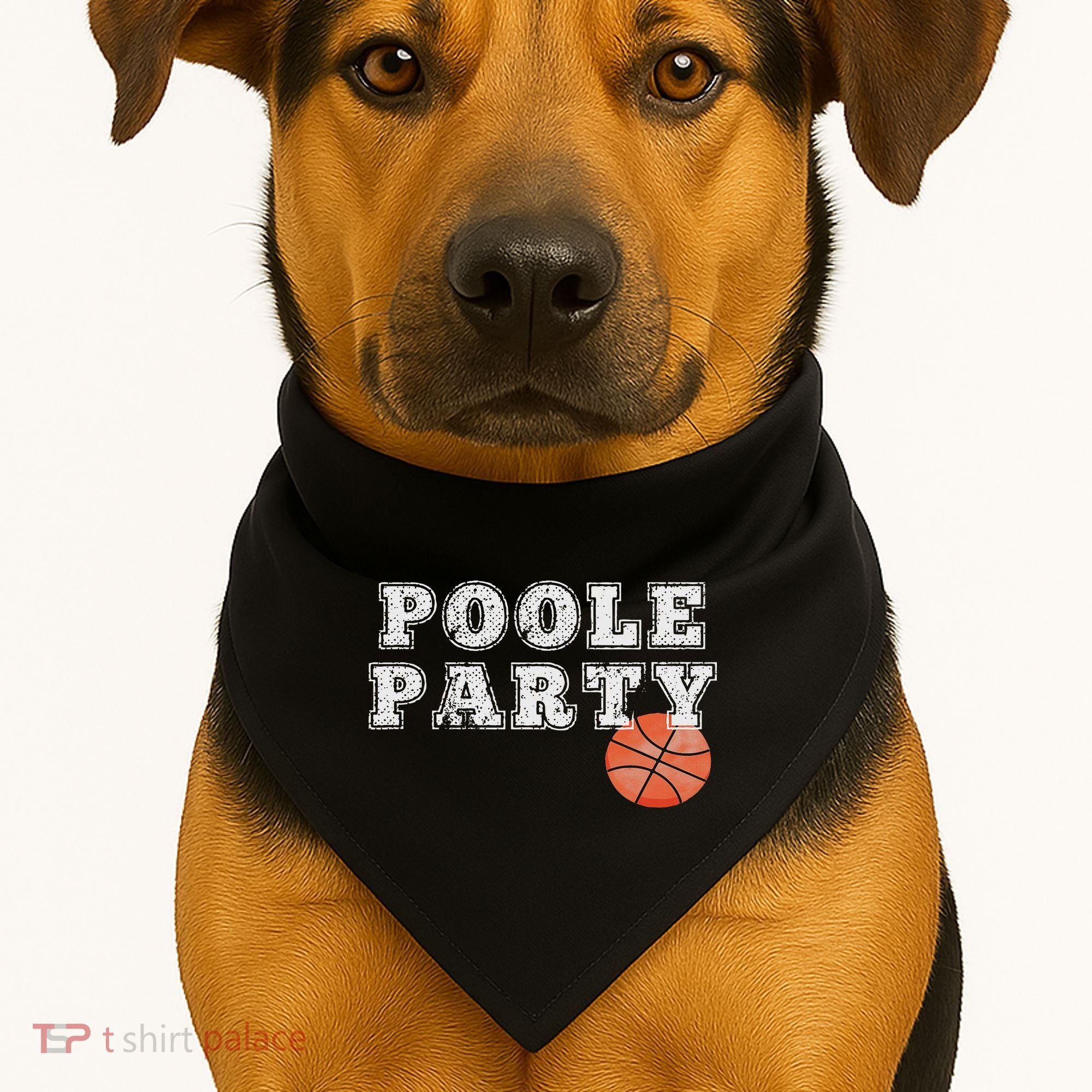 Poole Party Basketball USA-Made Doggie Bandana