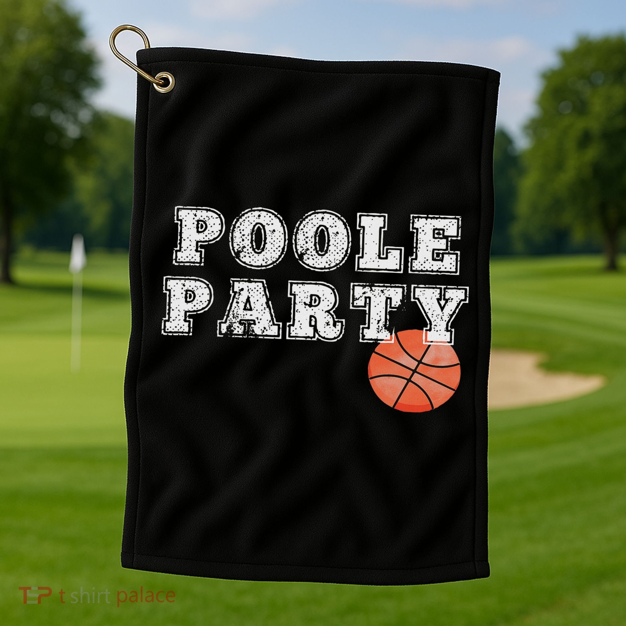 Poole Party Basketball Golf Towel
