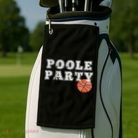 Poole Party Basketball Golf Towel thumb 2