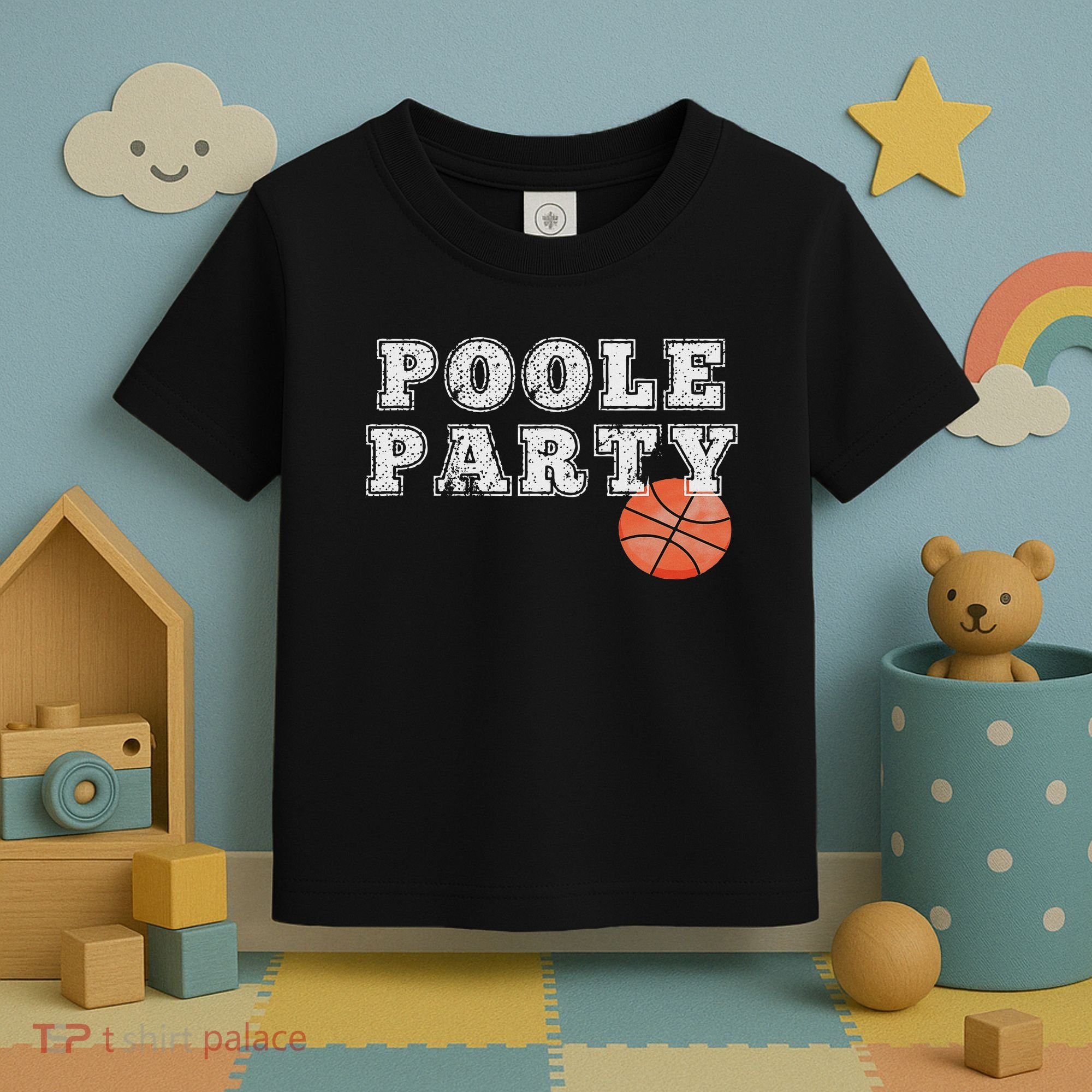 Poole Party Basketball Toddler T-Shirt