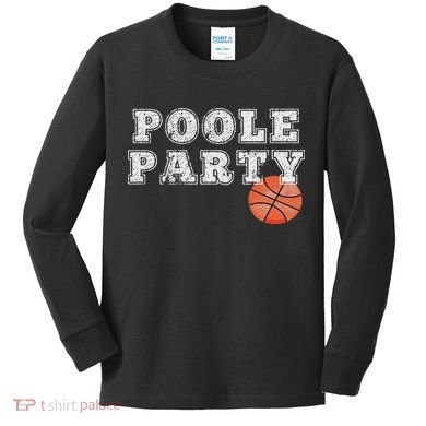 Poole Party Basketball Kids Long Sleeve Shirt