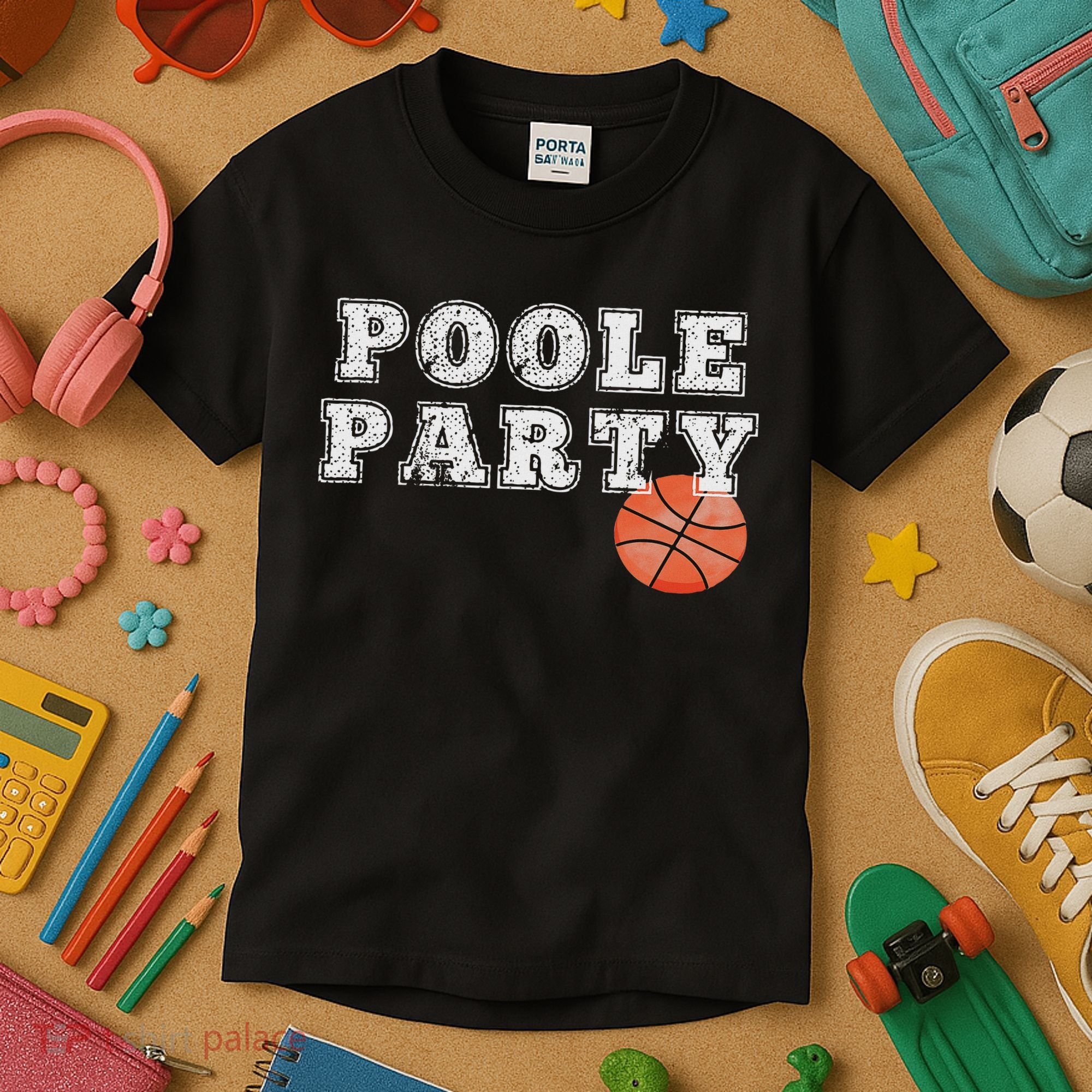 Poole Party Basketball Kids T-Shirt