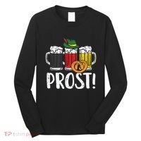 Prost Pretzel Bavarian Beers German Oktoberfest Long Sleeve Shirt thumb 0