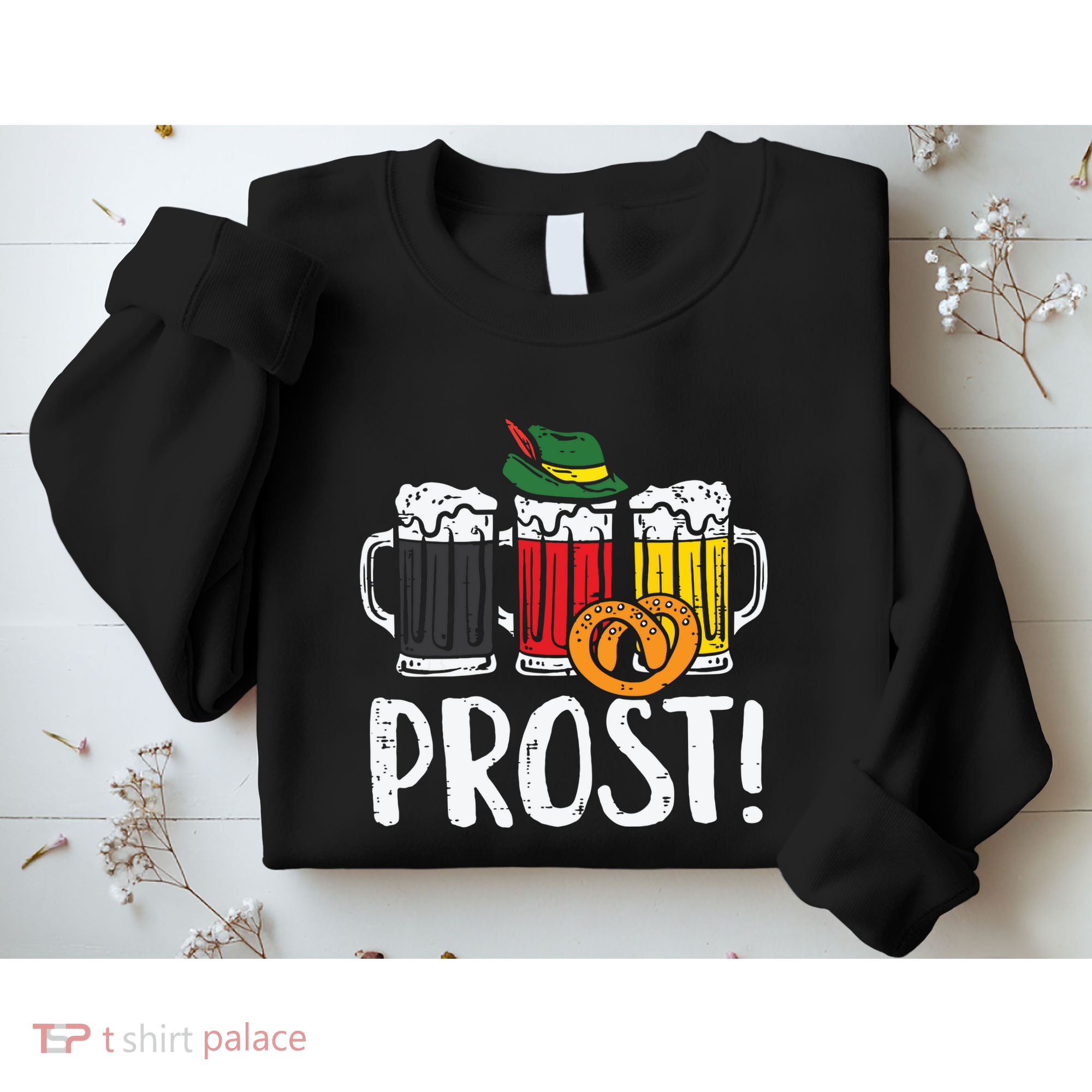 Prost Pretzel Bavarian Beers German Oktoberfest Sweatshirt