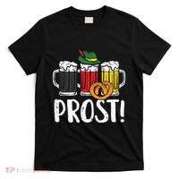 Prost Pretzel Bavarian Beers German Oktoberfest T-Shirt thumb 0