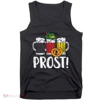 Prost Pretzel Bavarian Beers German Oktoberfest Tank Top thumb 0