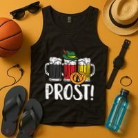 Prost Pretzel Bavarian Beers German Oktoberfest Tank Top thumb 4