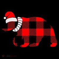 Plaid Polar Bear Christmas Holiday Women's Tank Top thumb 5