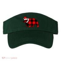 Plaid Polar Bear Christmas Holiday Visor thumb 0