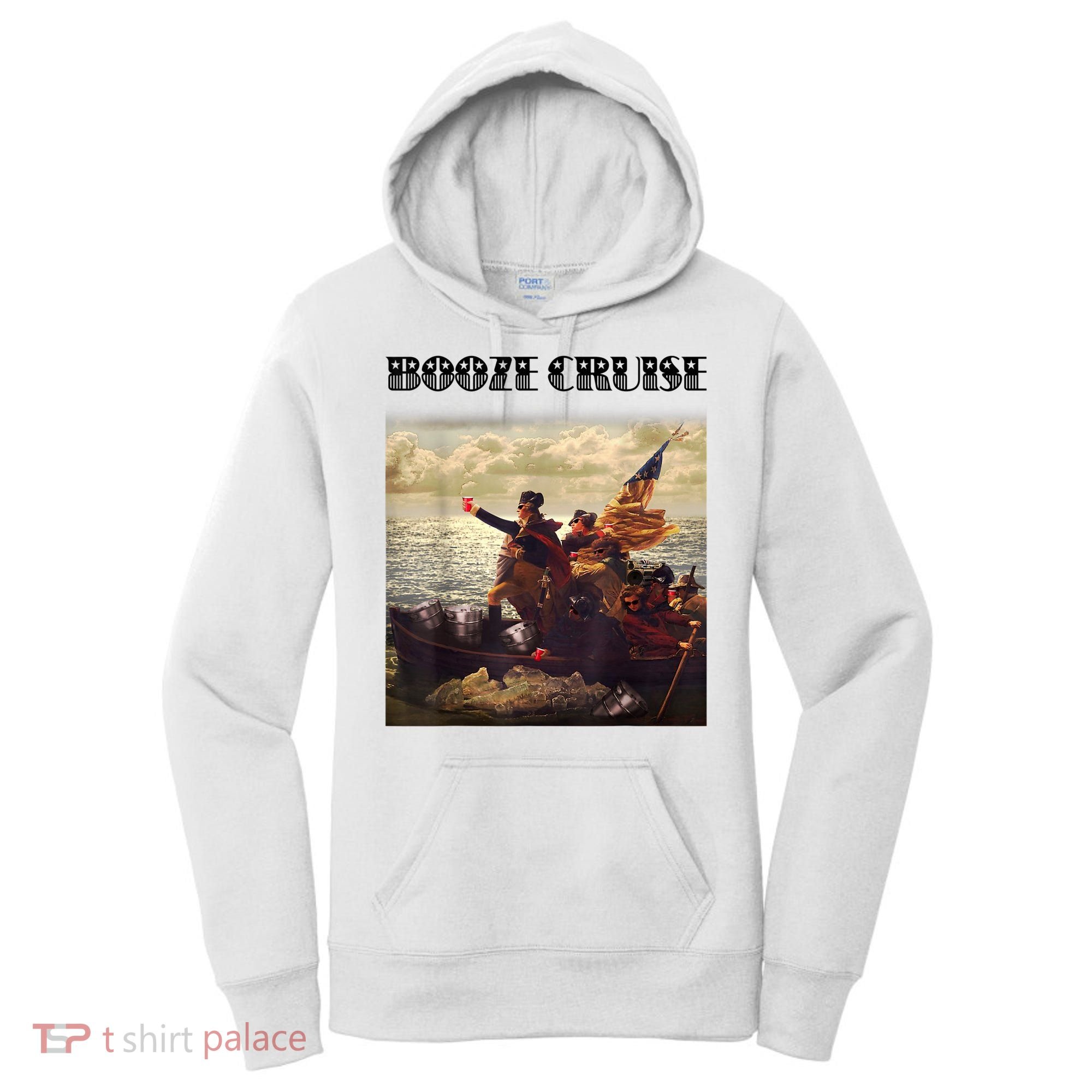 Political Party Booze Cruise Shades & Red Cups Funny Women's Hoodie