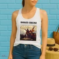 Political Party Booze Cruise Shades & Red Cups Funny Women's Tank Top thumb 2