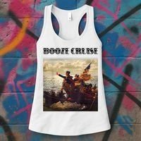 Political Party Booze Cruise Shades & Red Cups Funny Women's Tank Top thumb 3