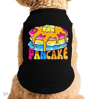 Pansexual Pancake Breakfast Food Pun Pan Pride Flag LGBTQ Doggie Tank