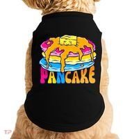Pansexual Pancake Breakfast Food Pun Pan Pride Flag LGBTQ Doggie Tank thumb 0