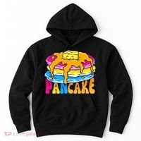 Pansexual Pancake Breakfast Food Pun Pan Pride Flag LGBTQ Hoodie thumb 0