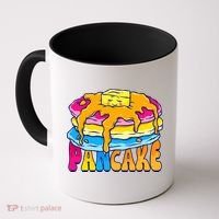 Pansexual Pancake Breakfast Food Pun Pan Pride Flag LGBTQ Coffee Mug thumb 0