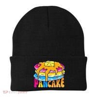 Pansexual Pancake Breakfast Food Pun Pan Pride Flag LGBTQ Beanie thumb 0