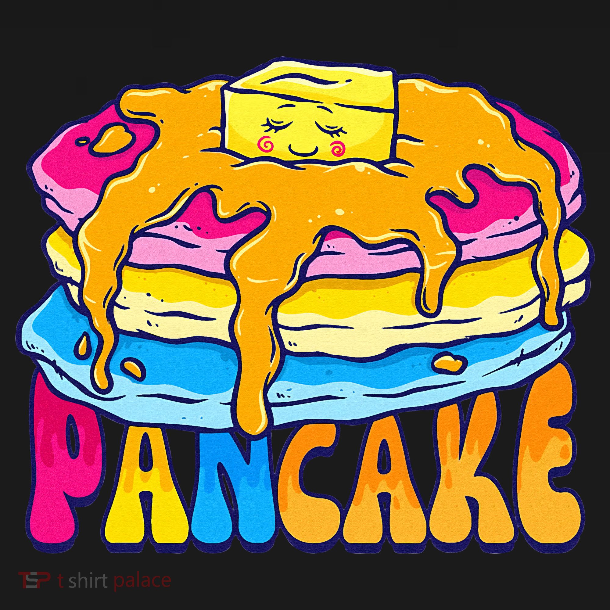 Pansexual Pancake Breakfast Food Pun Pan Pride Flag LGBTQ Women's Tank Top
