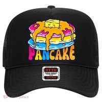 Pansexual Pancake Breakfast Food Pun Pan Pride Flag LGBTQ Hat thumb 0