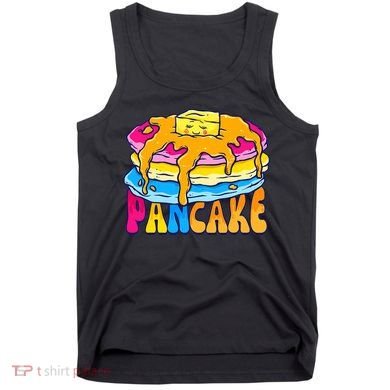 Pansexual Pancake Breakfast Food Pun Pan Pride Flag LGBTQ Tank Top