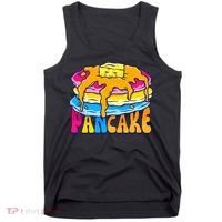 Pansexual Pancake Breakfast Food Pun Pan Pride Flag LGBTQ Tank Top thumb 0
