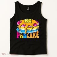 Pansexual Pancake Breakfast Food Pun Pan Pride Flag LGBTQ Tank Top thumb 2