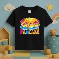 Pansexual Pancake Breakfast Food Pun Pan Pride Flag LGBTQ Toddler T-Shirt thumb 3