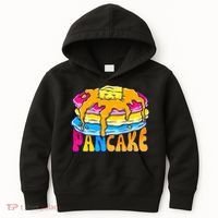 Pansexual Pancake Breakfast Food Pun Pan Pride Flag LGBTQ Kids Hoodie thumb 0