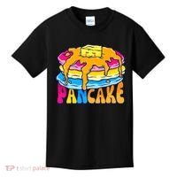 Pansexual Pancake Breakfast Food Pun Pan Pride Flag LGBTQ Kids T-Shirt thumb 0