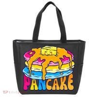 Pansexual Pancake Breakfast Food Pun Pan Pride Flag LGBTQ Tote Bag thumb 0