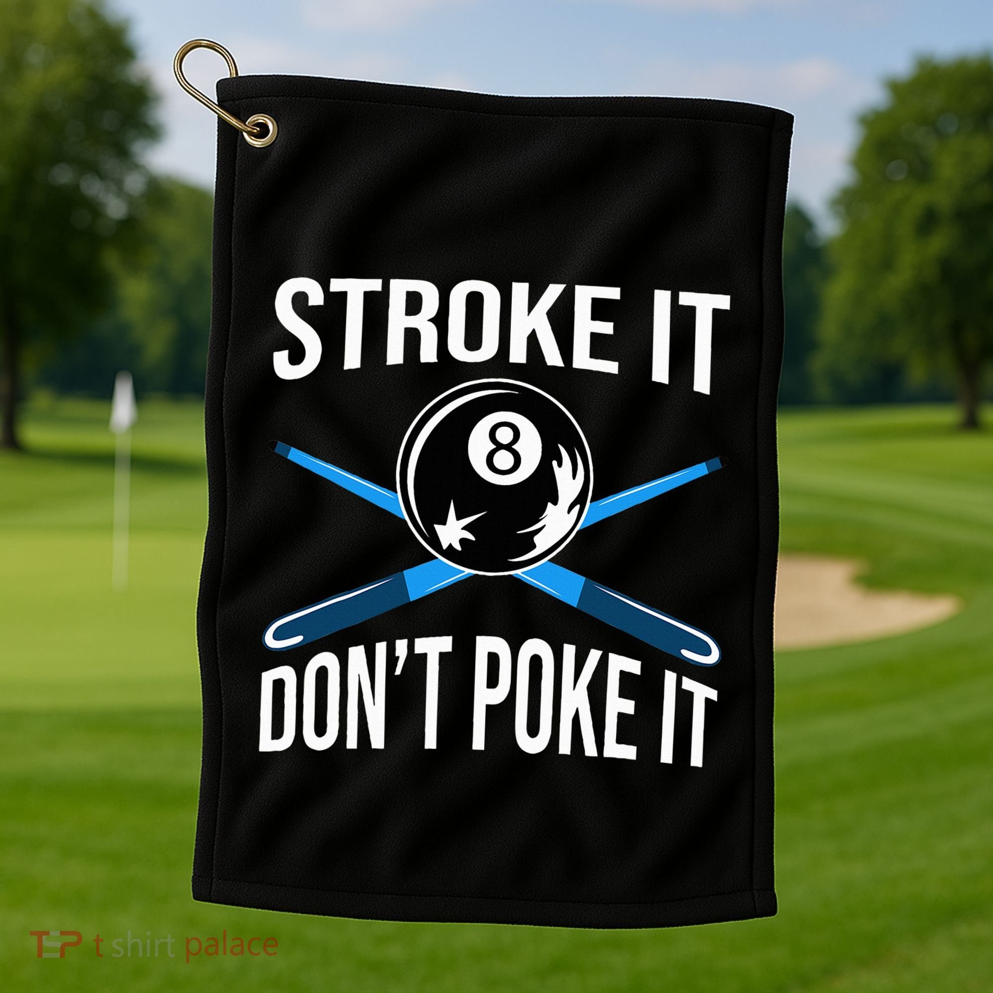Pool Player Billard 8ball Golf Towel
