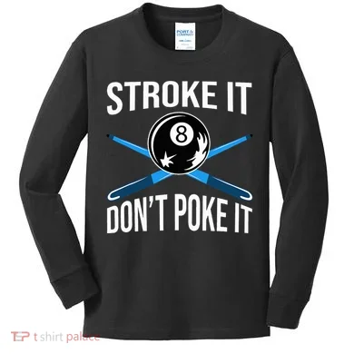 Pool Player Billard 8ball Kids Long Sleeve Shirt