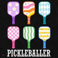 Pickleballer Pickle Baller Funny Cute Pickleball Ladies PosiCharge Tri-Blend Wicking Tank thumb 2