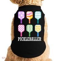Pickleballer Pickle Baller Funny Cute Pickleball Doggie Tank thumb 0