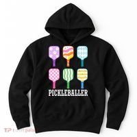 Pickleballer Pickle Baller Funny Cute Pickleball Hoodie thumb 0