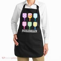 Pickleballer Pickle Baller Funny Cute Pickleball Apron thumb 2