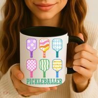 Pickleballer Pickle Baller Funny Cute Pickleball Coffee Mug thumb 3
