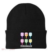 Pickleballer Pickle Baller Funny Cute Pickleball Beanie thumb 0