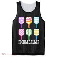 Pickleballer Pickle Baller Funny Cute Pickleball Mesh Reversible Basketball Jersey Tank thumb 0