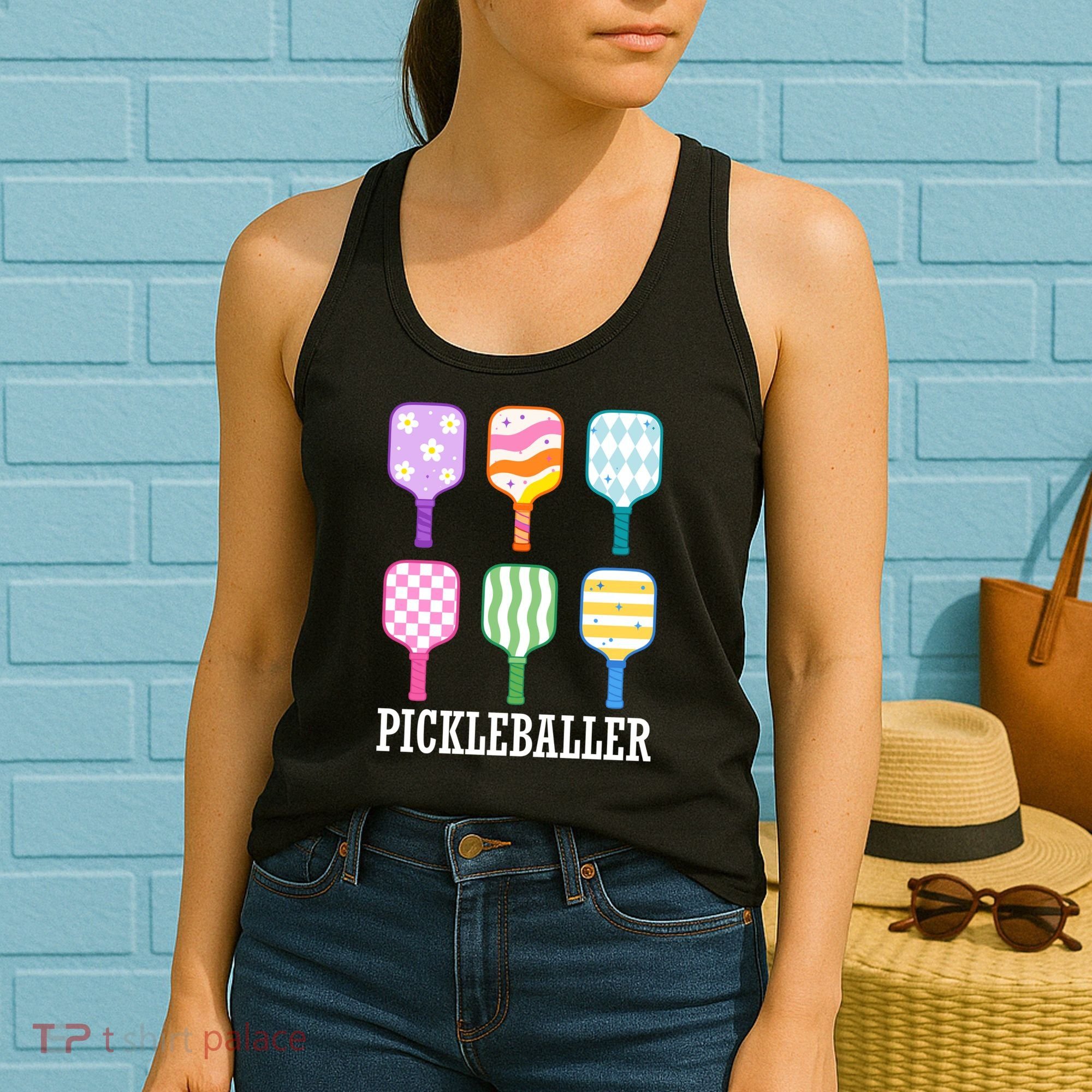 Pickleballer Pickle Baller Funny Cute Pickleball Women's Tank Top