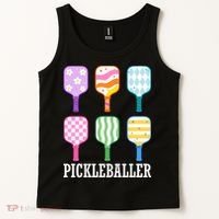 Pickleballer Pickle Baller Funny Cute Pickleball Tank Top thumb 2