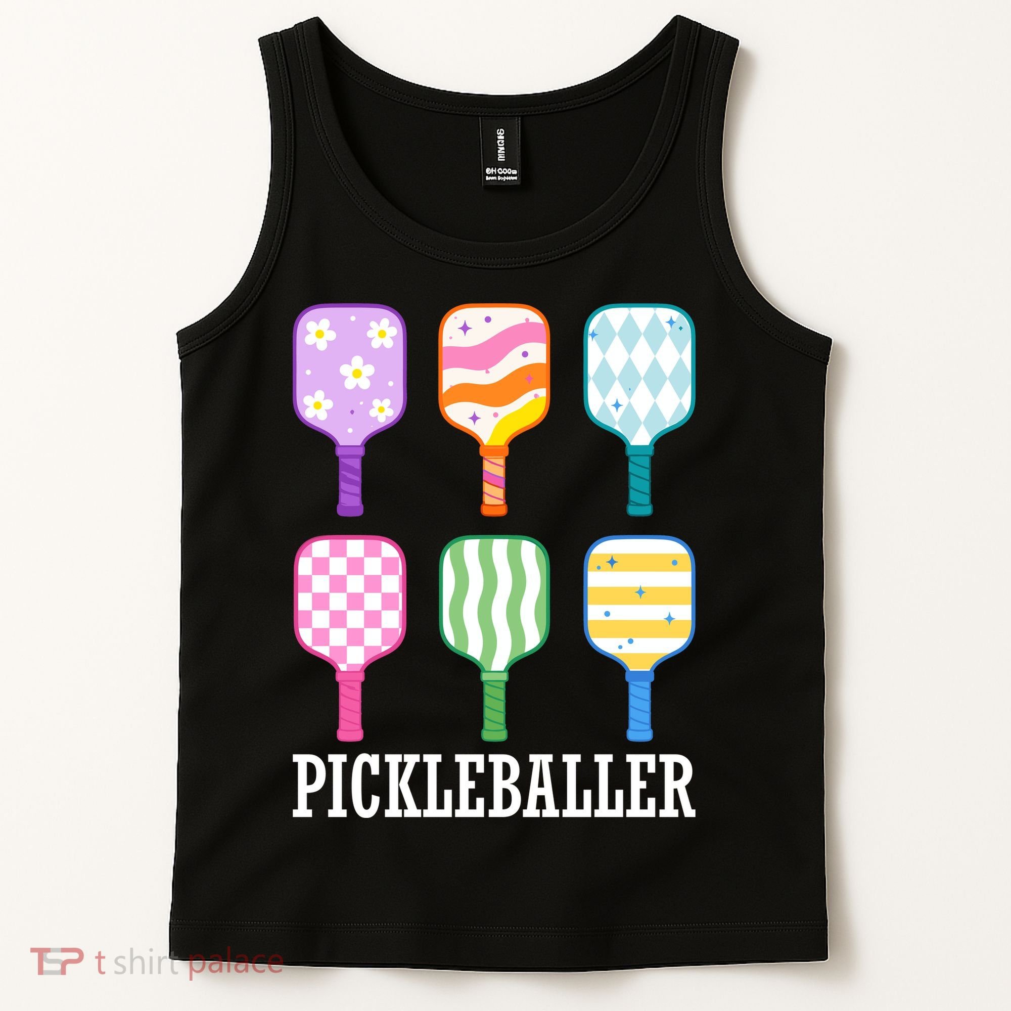 Pickleballer Pickle Baller Funny Cute Pickleball Tank Top
