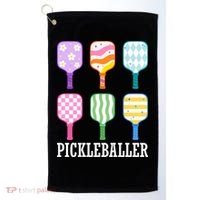 Pickleballer Pickle Baller Funny Cute Pickleball Golf Towel thumb 0